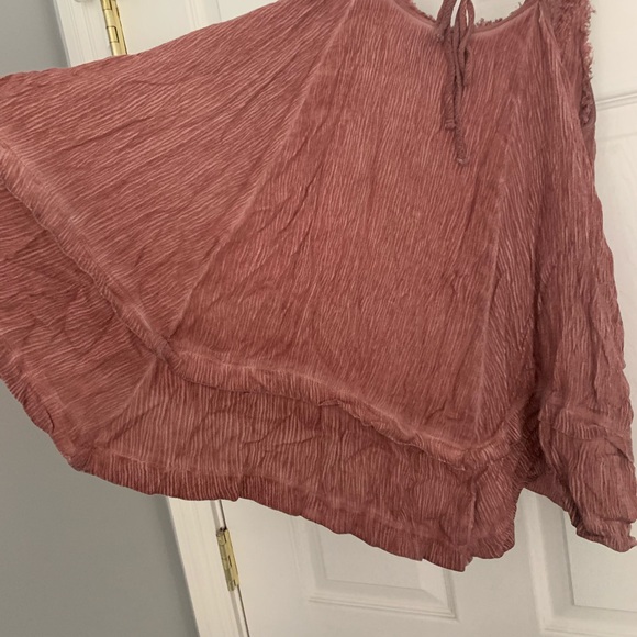 Flowy Distressed Rose Tank Top - Picture 2 of 6